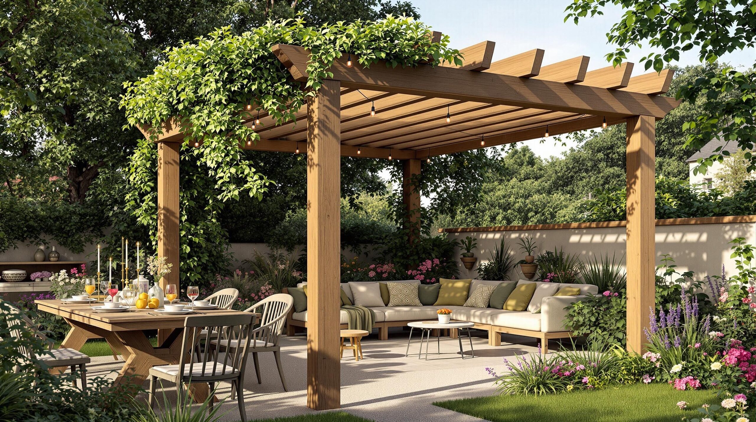 Pergola Bois 4 4 Aytr Id e D installation Pour Petits Et Grands 