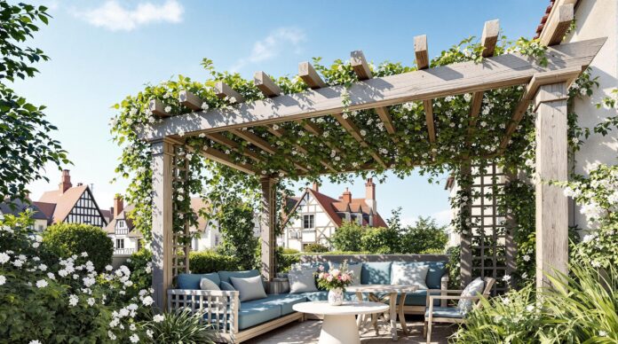 découvrez notre pergola en bois sur-mesure à la rochelle, alliant élégance et fonctionnalité. profitez d'une extension extérieure design qui vous offrira un ombrage idéal pour vos moments de détente en plein air.