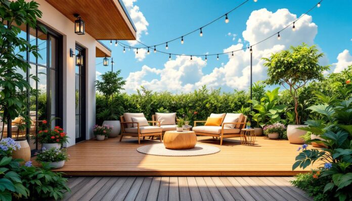 découvrez comment aménager tendance votre terrasse en bois au niveau du sol grâce à nos conseils et idées inspirantes. transformez votre extérieur en un espace convivial et esthétique, parfait pour recevoir ou se détendre.