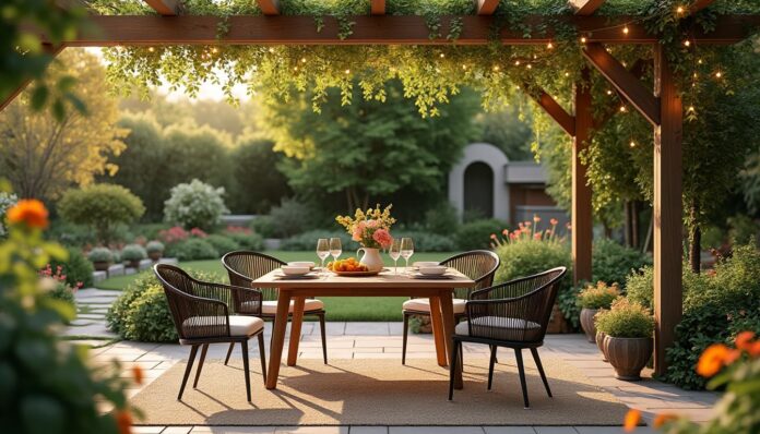 découvrez nos 5 conseils pratiques pour aménager un coin repas convivial en extérieur. transformez votre jardin en un espace accueillant, idéal pour partager des repas en famille ou entre amis tout en profitant de la nature.