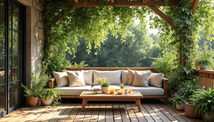découvrez comment aménager une terrasse ombragée en utilisant des plantes grimpantes pour créer un espace paisible et verdoyant. suivez nos conseils pour choisir les meilleures espèces qui s’épanouissent à l'ombre et ajoutez une touche de fraîcheur et de charme à votre extérieur.