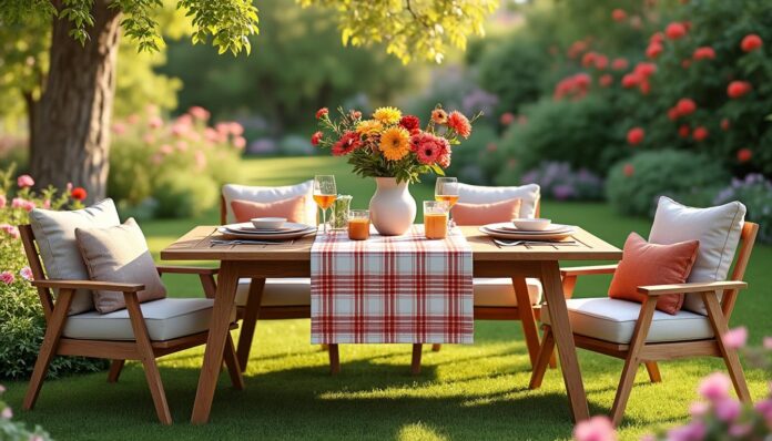 découvrez comment sélectionner la table de jardin parfaite pour transformer votre espace extérieur en un lieu de détente et de convivialité. suivez nos conseils pour allier confort, style et fonctionnalité et profiter pleinement de vos moments en plein air.