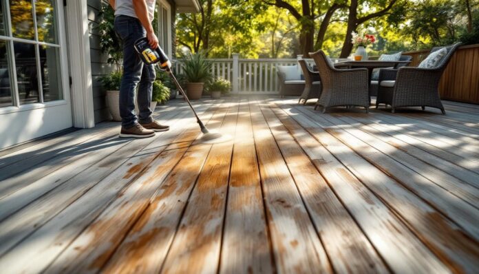 découvrez des astuces efficaces pour raviver une terrasse en bois grisée et redonner à votre espace extérieur tout son éclat. suivez nos conseils pratiques pour nettoyer, entretenir et protéger votre terrasse en bois afin de prolonger sa durée de vie et conserver son apparence d'origine.