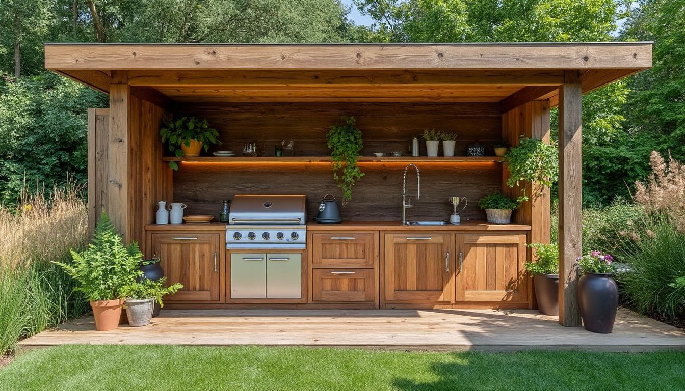 découvrez des idées inspirantes pour aménager un coin cuisine d'été en bois. transformez votre espace extérieur en un havre de paix convivial et élégant, avec des conseils pratiques sur le choix des matériaux, l'ameublement et la décoration. profitez des beaux jours tout en cuisinant au cœur de la nature !