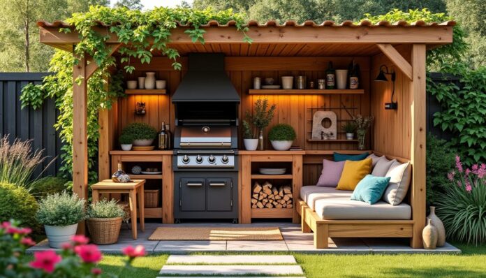 découvrez des idées originales pour aménager un coin barbecue en bois alliant confort et esthétique. transformez votre espace extérieur en un lieu convivial et chaleureux, idéal pour vos repas en plein air.