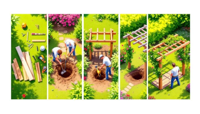 découvrez notre guide étape par étape pour installer une pergola en bois dans votre jardin. suivez nos conseils pratiques pour embellir votre espace extérieur tout en créant un abri agréable.