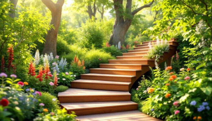 découvrez comment intégrer harmonieusement un élégant escalier en bois dans votre jardin. cet article vous guide à travers des idées de design, des conseils pratiques et des inspirations pour créer un espace extérieur accueillant et esthétique.