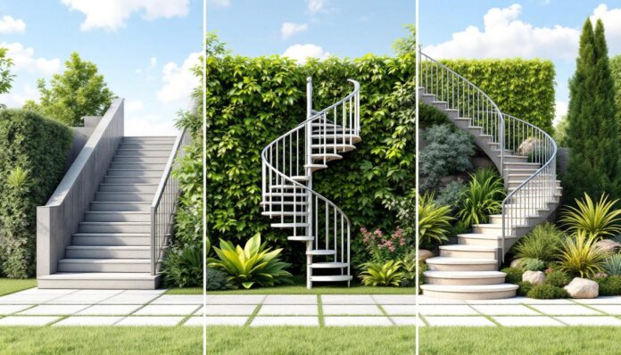 découvrez comment choisir le meilleur escalier extérieur pour votre espace : droit, tournant ou hélicoïdal. explorez les avantages et inconvénients de chaque type pour faire le bon choix en fonction de votre style, de votre budget et de l'aménagement de votre jardin.