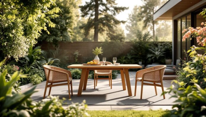 découvrez les tendances 2025 du mobilier en bois pour sublimer votre extérieur. alliez esthétisme et durabilité avec des designs innovants qui apporteront une touche moderne à votre jardin ou votre terrasse.