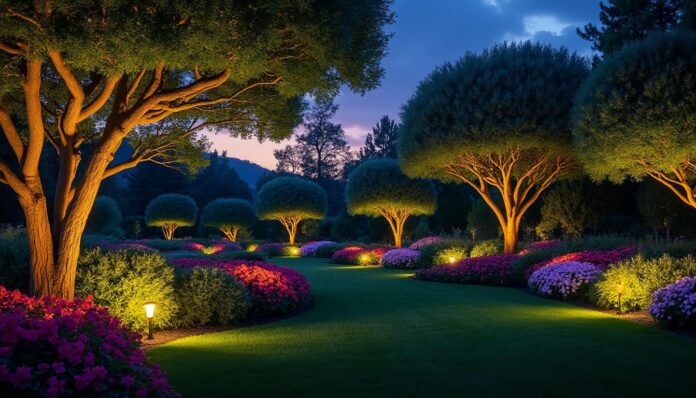 découvrez comment l'éclairage décoratif peut sublimer vos arbres et massifs, créant une ambiance élégante dans votre jardin. apportez une touche magique à vos espaces extérieurs et transformez vos nuits en moments enchanteurs grâce à des solutions d’éclairage adaptées.